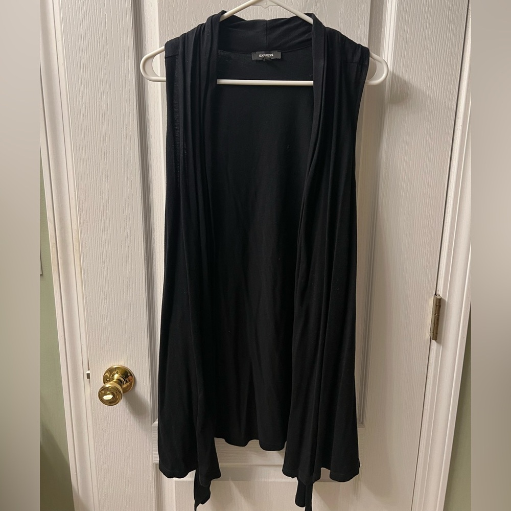 Express Black Sleeveless Vest